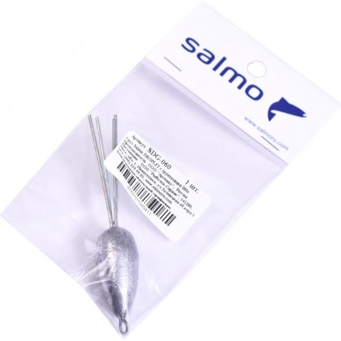Груз SALMO Droplet с грунтозацепом 060г SDG-060 Груз SALMO Droplet с грунтозацепом 060г SDG-060