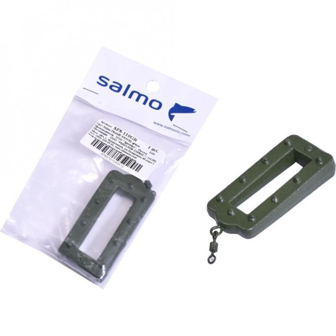 Груз SALMO Frame Swivel green 110г SFS-110GR Груз SALMO Frame Swivel green 110г SFS-110GR