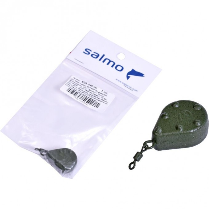 Груз SALMO с вертлюгой Bun Swivel green 040г SBS-040GR Груз SALMO с вертлюгой Bun Swivel green 040г SBS-040GR