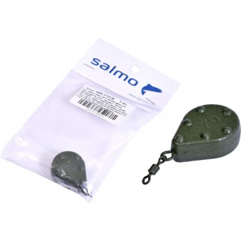 Груз SALMO с вертлюгой Bun Swivel green 070г