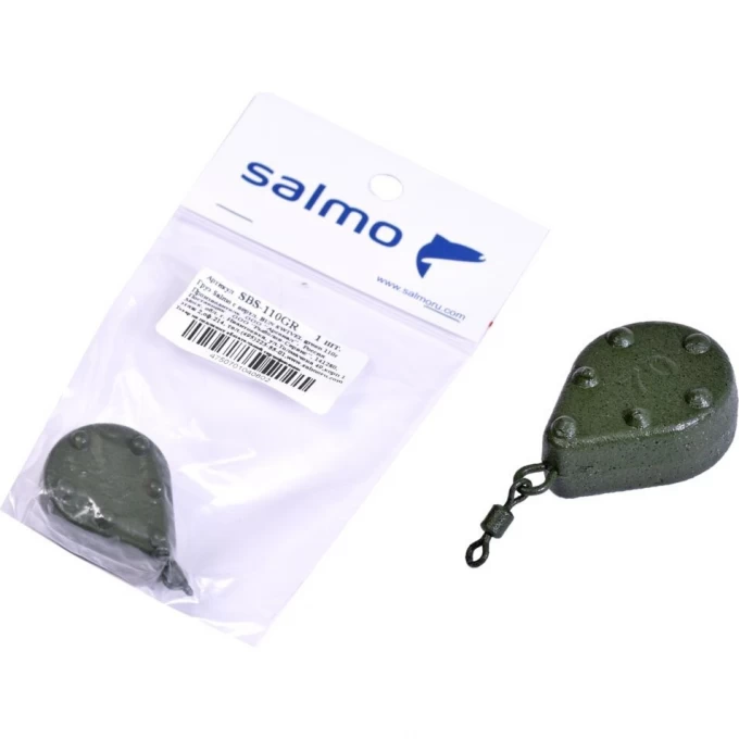 Груз SALMO с вертлюгой Bun Swivel green 110г SBS-110GR Груз SALMO с вертлюгой Bun Swivel green 110г SBS-110GR