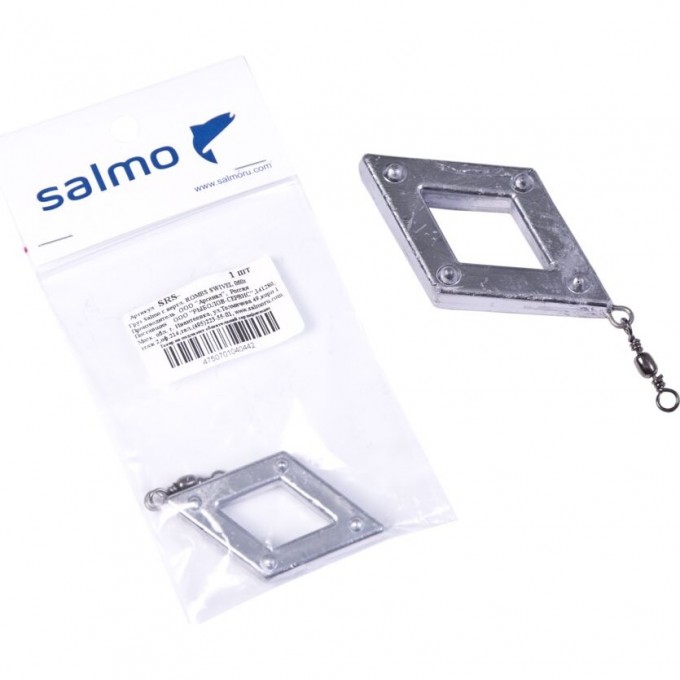 Груз SALMO с вертлюгой Rombs Swivel 120г SRS-120 Груз SALMO с вертлюгой Rombs Swivel 120г SRS-120