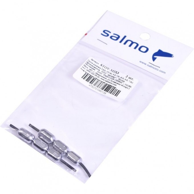Груза косичка SALMO Tail Oval MIX3 5.0-7.0г (5.0; 6.0; 7.0г) 2Шт STOV-MIX3 Груза косичка SALMO Tail Oval MIX3 5.0-7.0г (5.0; 6.0; 7.0г) 2Шт STOV-MIX3