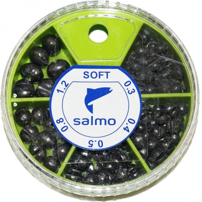 Грузила SALMO Дробь Soft мягкие 5 секций 0.3-1,2г 60г набор 1006-001 Грузила SALMO Дробь Soft мягкие 5 секций 0.3-1,2г 60г набор 1006-001