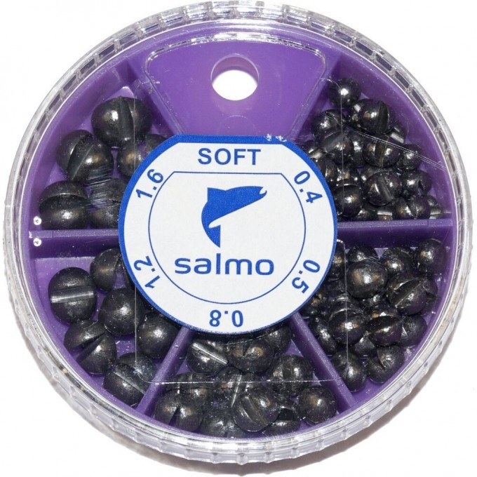 Грузила SALMO Дробь Soft мягкие 5 секций 0.4-1,6г 60г набор 1006-002 Грузила SALMO Дробь Soft мягкие 5 секций 0.4-1,6г 60г набор 1006-002