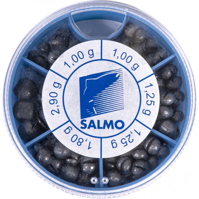 Грузила SALMO дробинка Pl 6 секций крупные 120г набор 1007-KP120 Грузила SALMO дробинка Pl 6 секций крупные 120г набор 1007-KP120