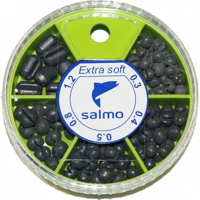 Грузила SALMO Extra Soft комби малый 5 секций 0,3-1,2г 060г набор 1 1005-SK001 Грузила SALMO Extra Soft комби малый 5 секций 0,3-1,2г 060г набор 1 1005-SK001