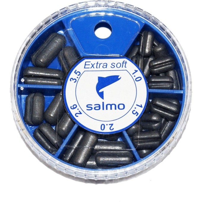 Грузила SALMO Extra Soft малый 5 секций 1.0-3.5г 060г набор 1005-S005 Грузила SALMO Extra Soft малый 5 секций 1.0-3.5г 060г набор 1005-S005