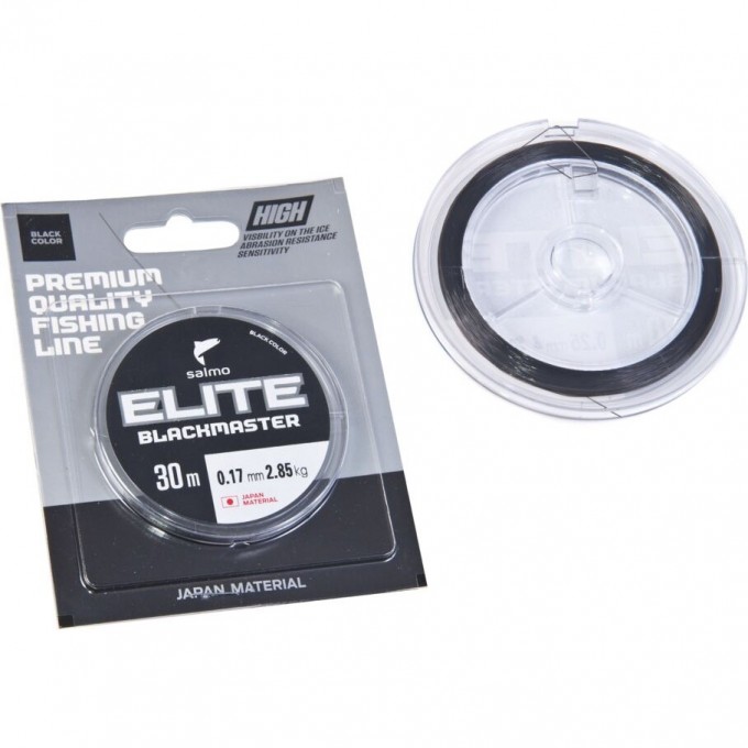 Леска монофильная зимняя SALMO Elite Blackmaster 030/017 4513-017 Леска монофильная зимняя SALMO Elite Blackmaster 030/017 4513-017