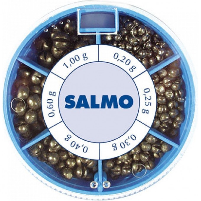 Грузила SALMO Дробинка Pl 6 секций стандартные 100г набор 1007-ST100 Грузила SALMO Дробинка Pl 6 секций стандартные 100г набор 1007-ST100