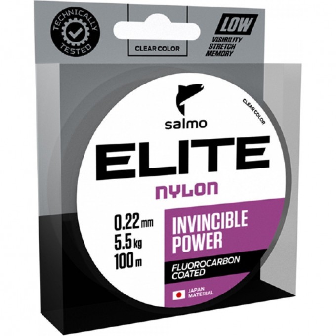 Леска монофильная SALMO Elite Fluoro Coated Nylon 100/032 4118-032 Леска монофильная SALMO Elite Fluoro Coated Nylon 100/032 4118-032