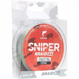 Леска плетёная SALMO Sniper Braid Army Green 091/016
